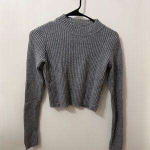 Brandy Melville Heather Gray Knit Top